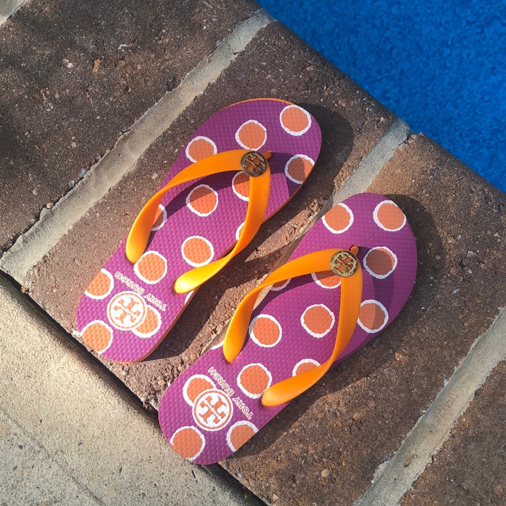 Tory Burch flip flops size 8